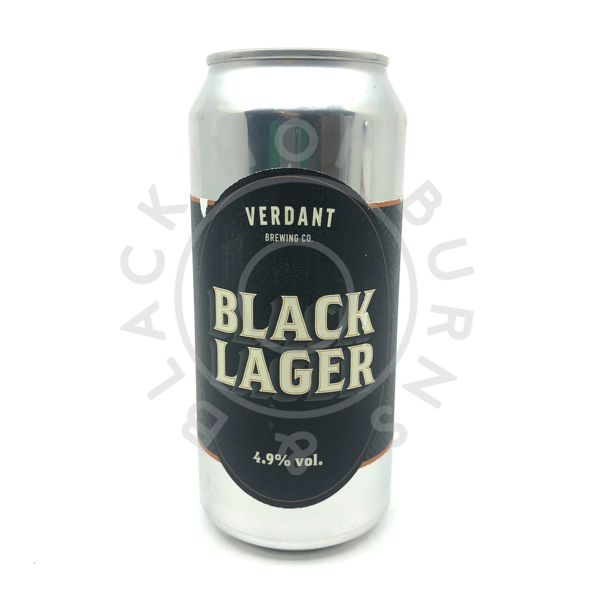 Verdant Black Lager 4.9% (440ml can)-Hop Burns & Black