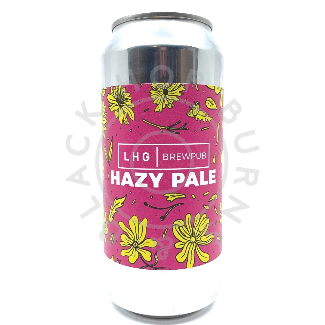 Left Handed Giant Brewpub Hazy Pale 4.5% (440ml can)-Hop Burns & Black