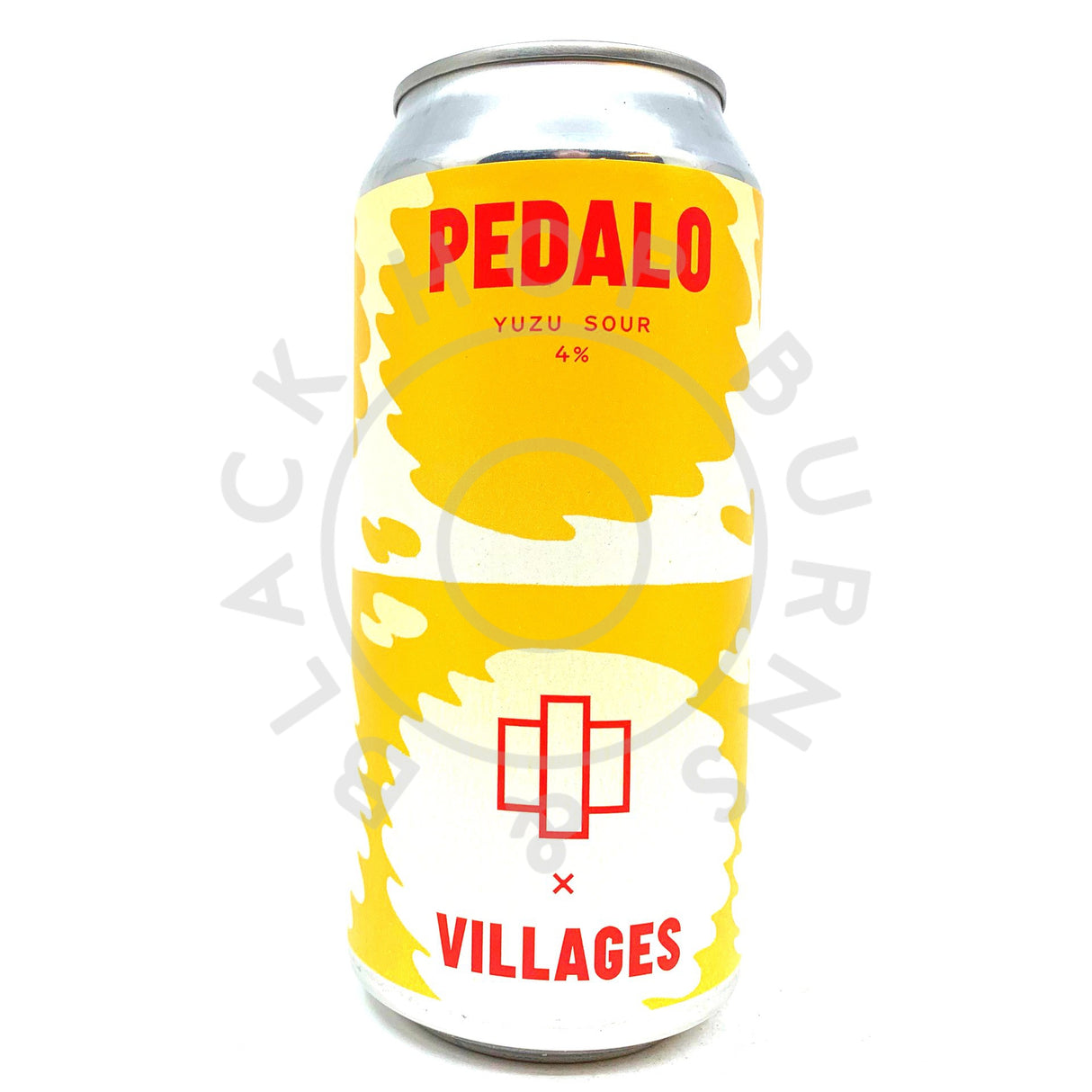 Villages x Brick Brewery Pedalo Yuzu Sour 4% (440ml can)-Hop Burns & Black
