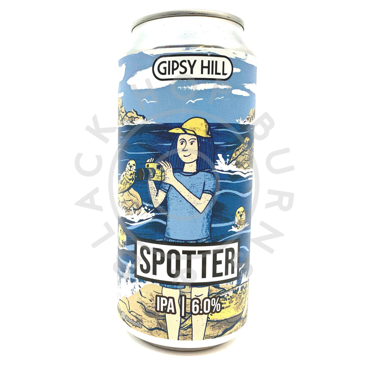 Gipsy Hill Spotter IPA 6% (440ml can)-Hop Burns & Black