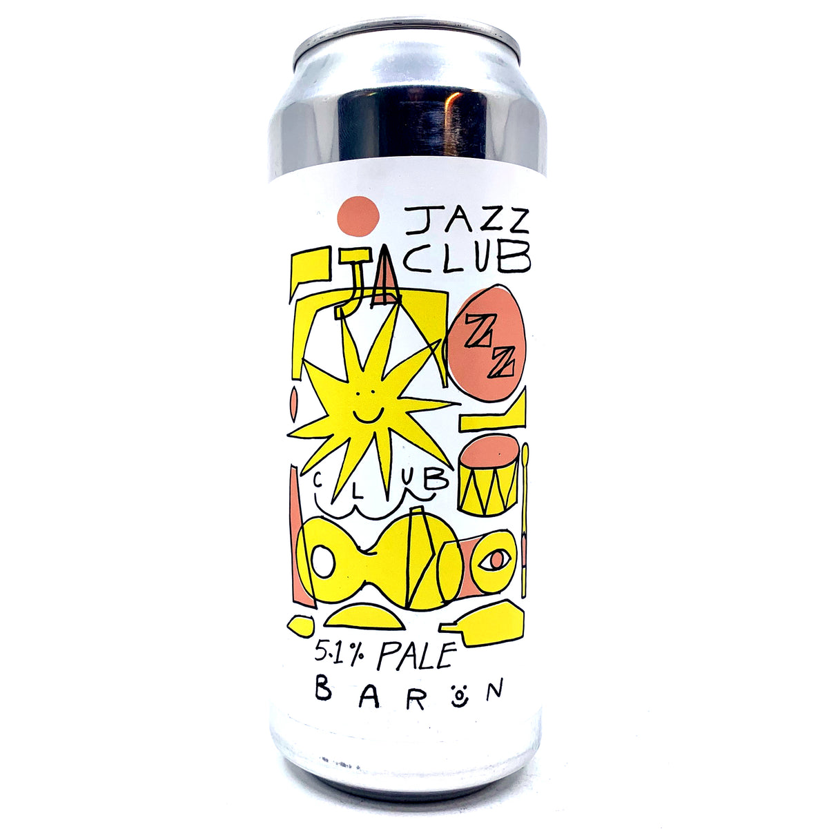 Baron Brewing Jazz Club Pale Ale 5.1% (500ml can)-Hop Burns & Black
