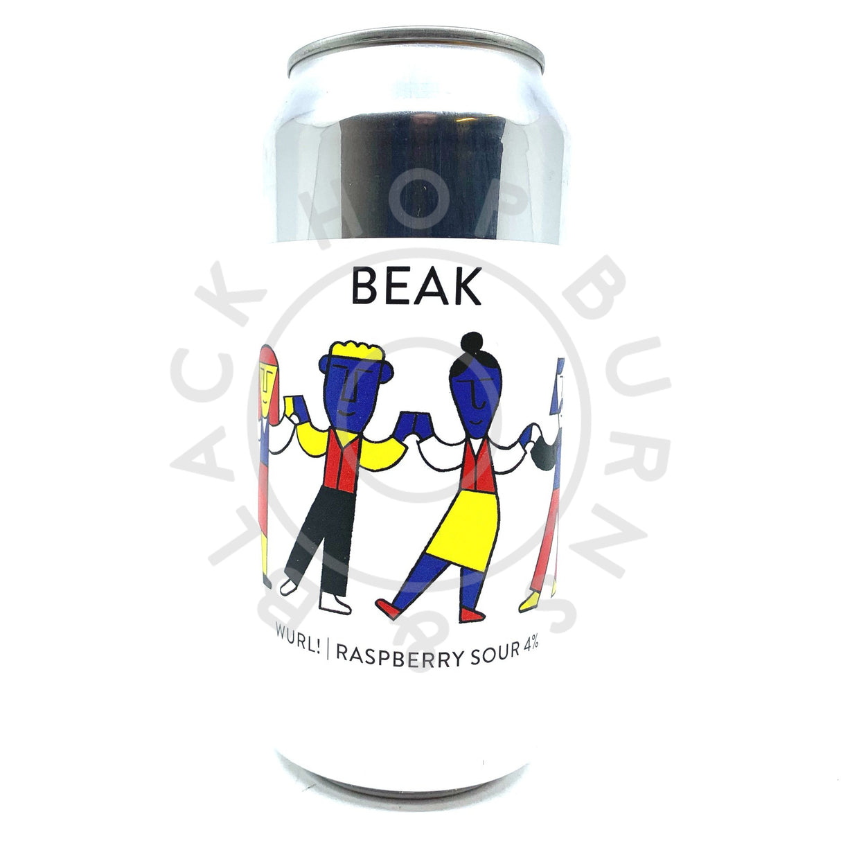 Beak Brewery Wurl Raspberry Sour 4% (440ml can)-Hop Burns & Black