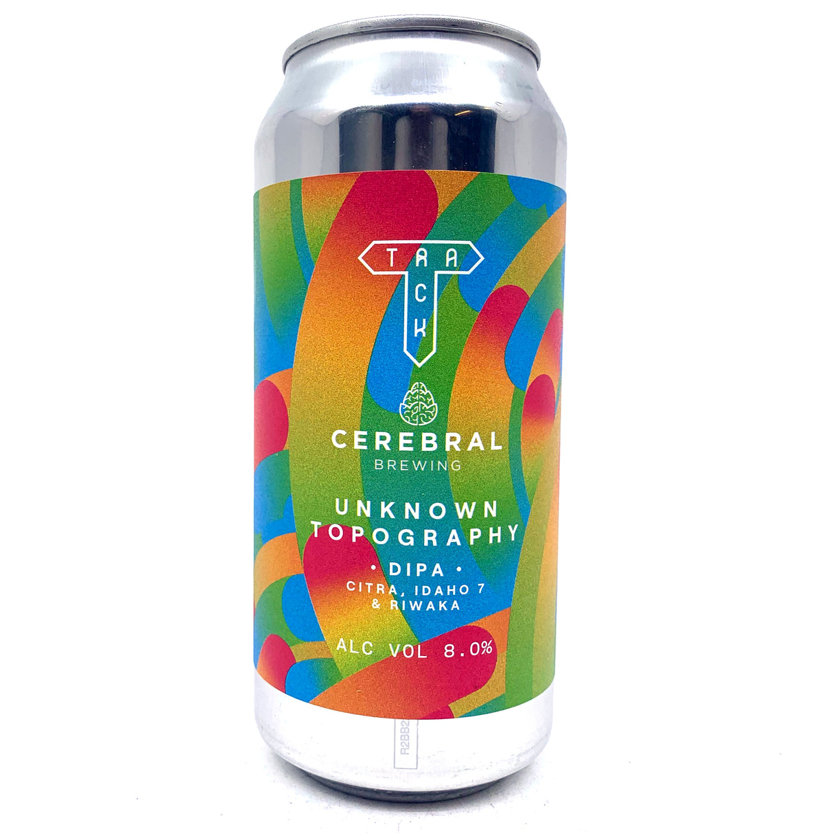 Track Unknown Topography Double IPA 8% (440ml can)-Hop Burns & Black
