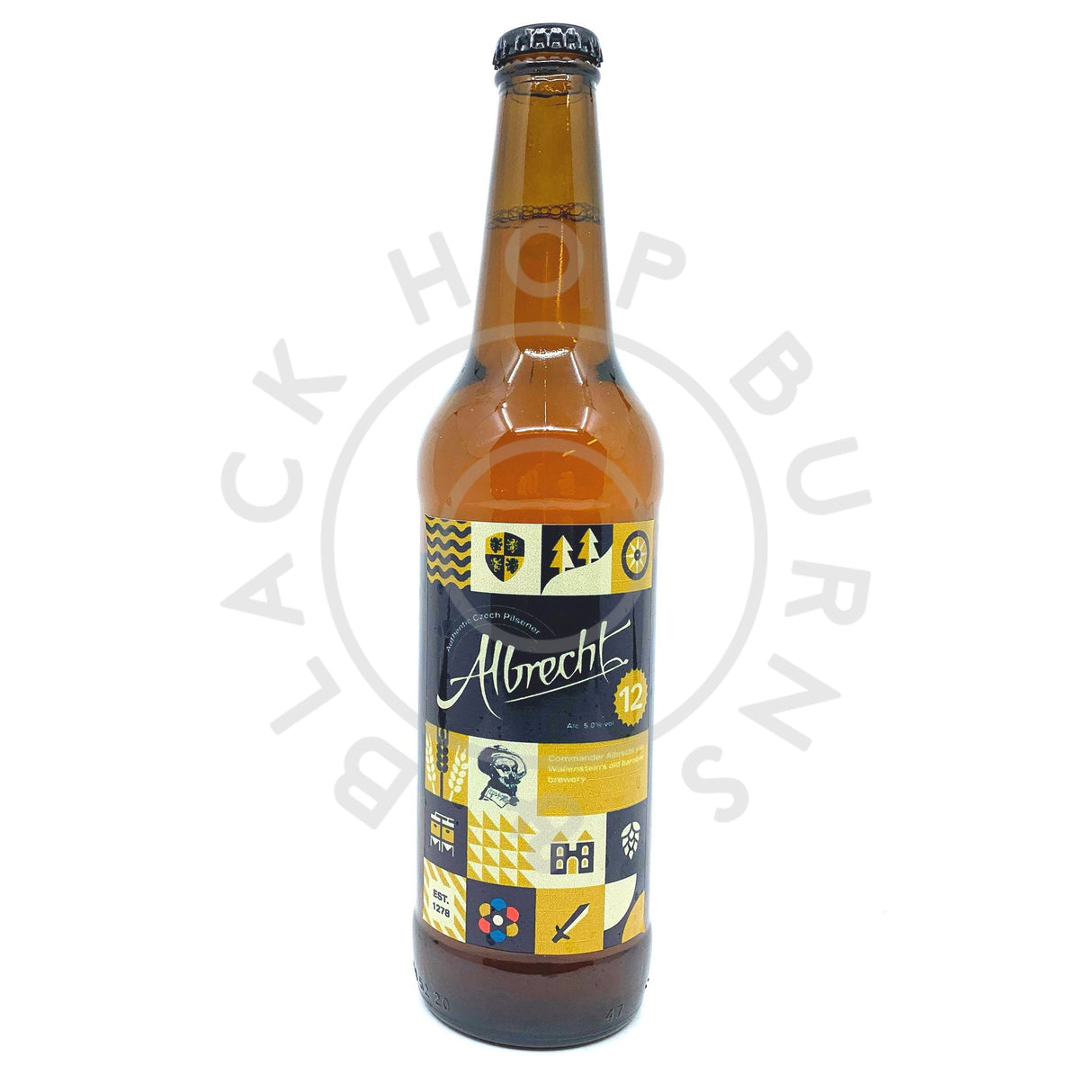 Albrecht 12 Czech Pilsner 5% (500ml)-Hop Burns & Black