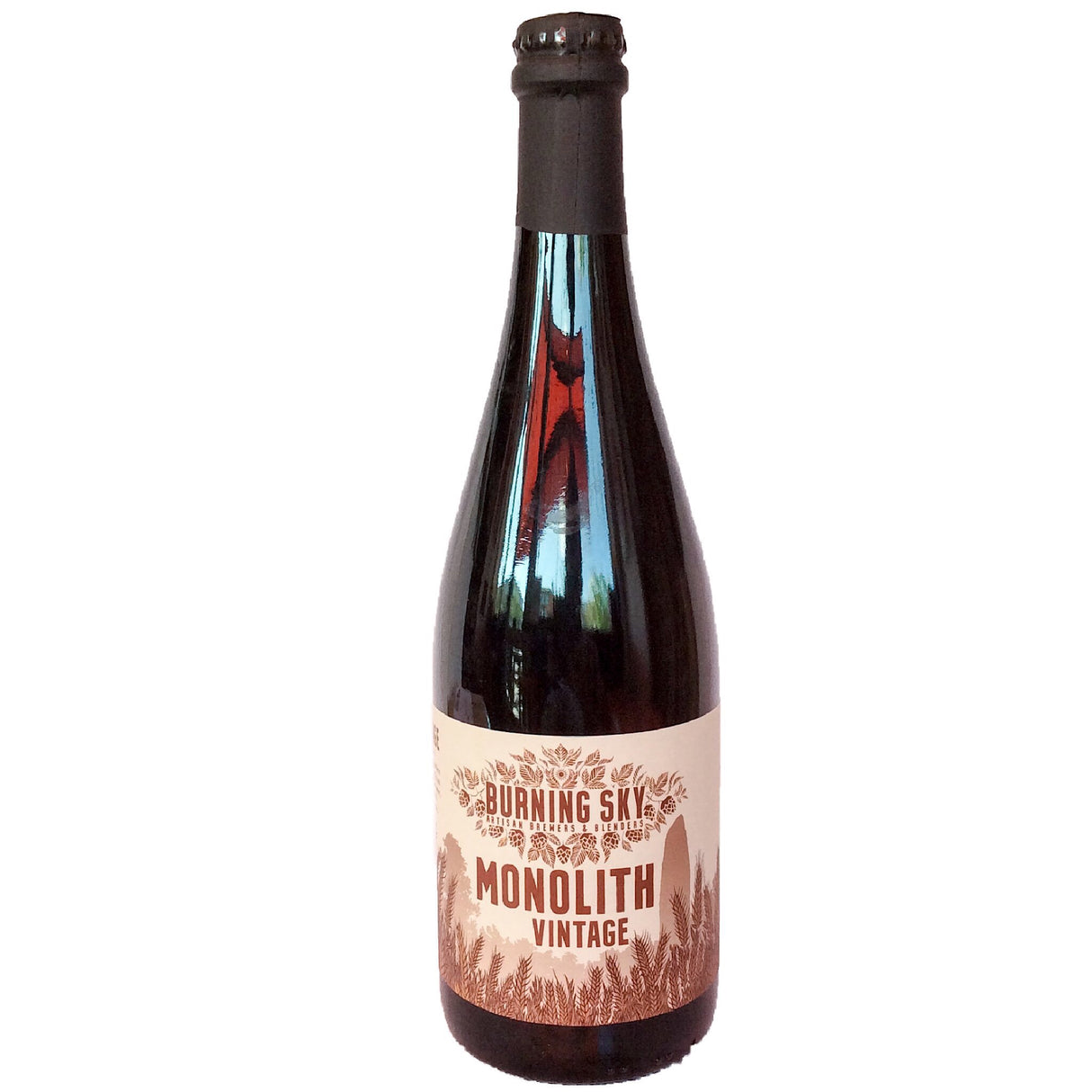 Burning Sky Vintage Monolith 8% (750ml)-Hop Burns & Black