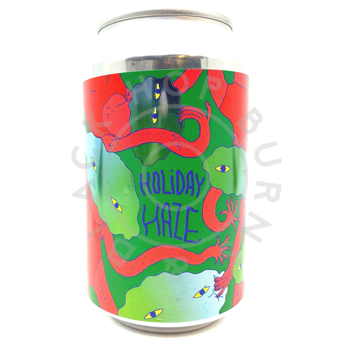Lervig Holiday Haze Pale Ale 4.7% (330ml can)-Hop Burns & Black