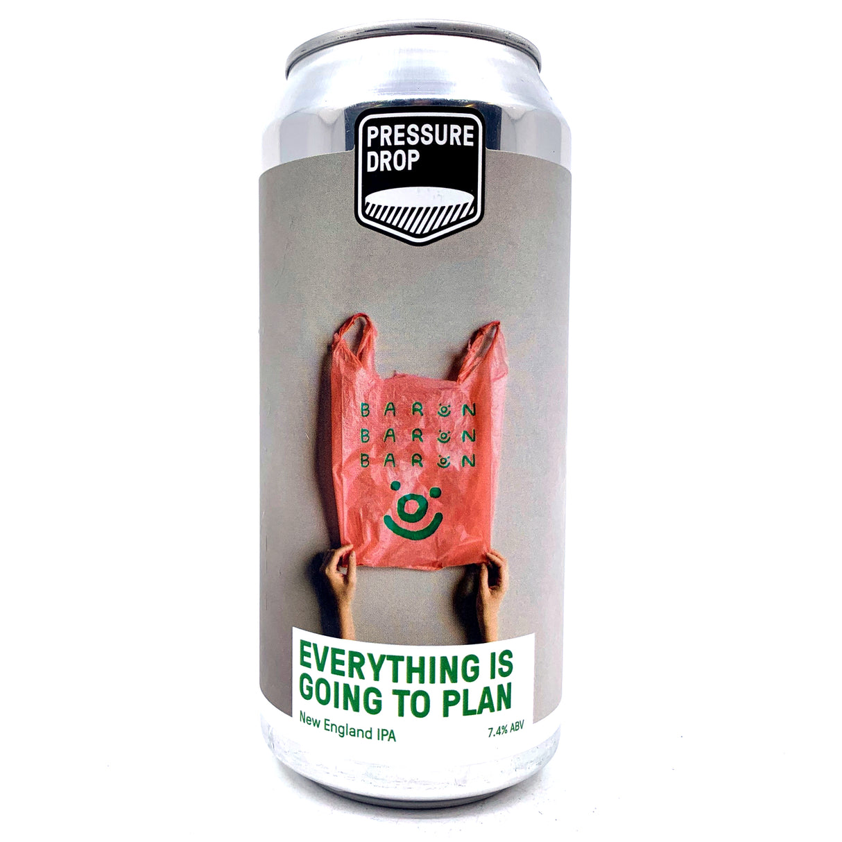 Pressure Drop x Baron Everything Is Going To Plan New England IPA 7.4% (440ml can)-Hop Burns & Black