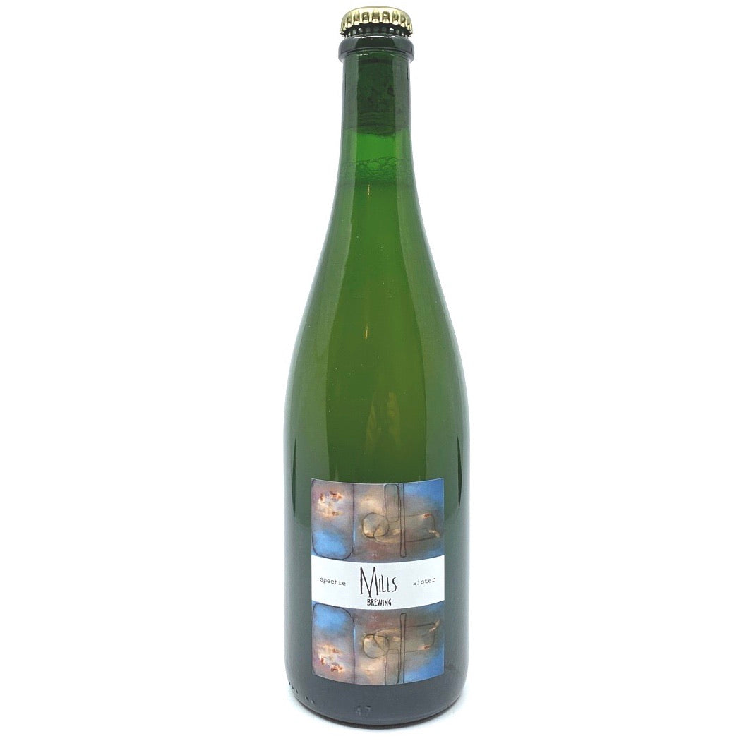 Mills Brewing Spectre Sister Barrel Aged Saison 2020 Release 5.8% (750ml)-Hop Burns & Black