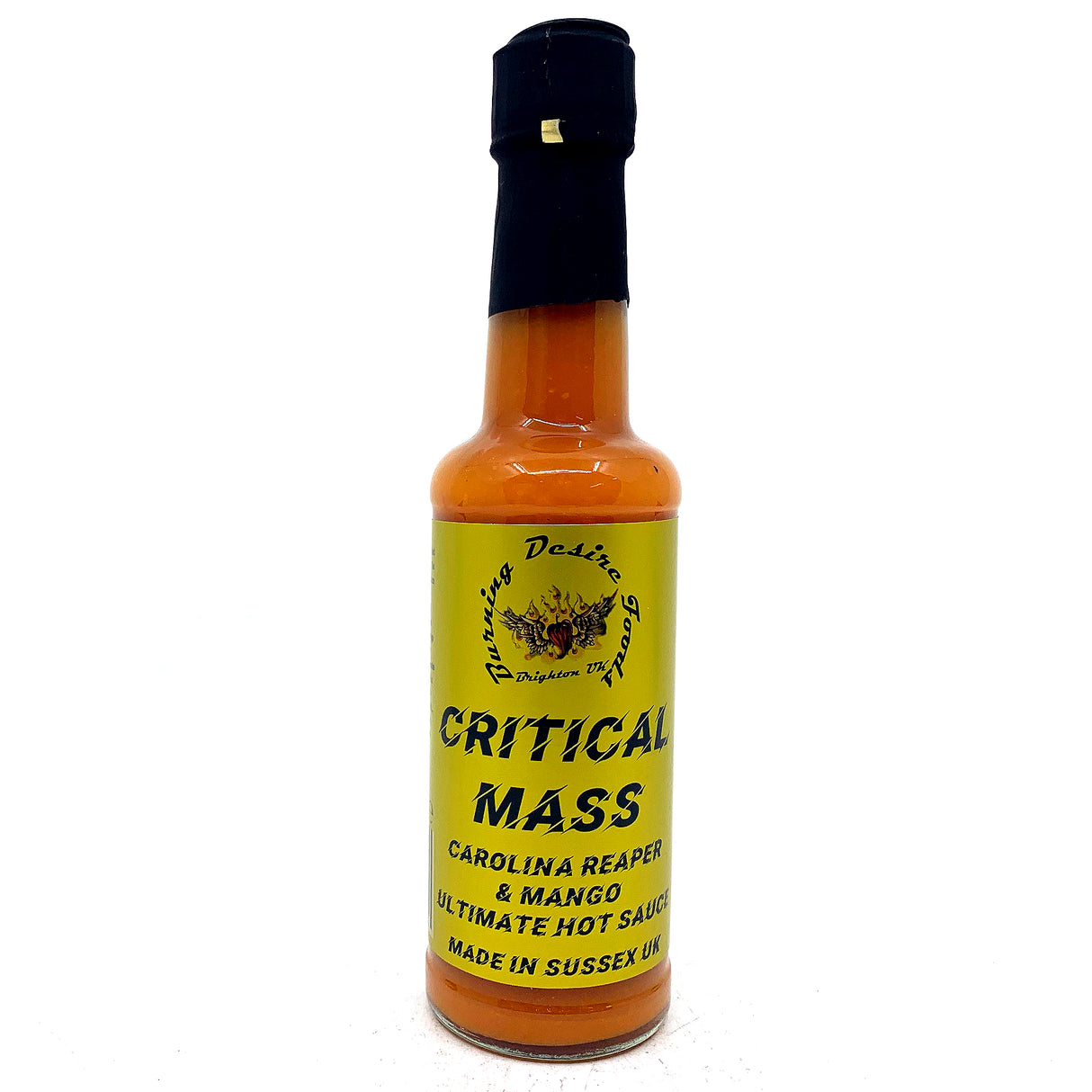 Burning Desire Critical Mass Carolina Reaper & Moruga Super Hot Sauce (148ml)-Hop Burns & Black