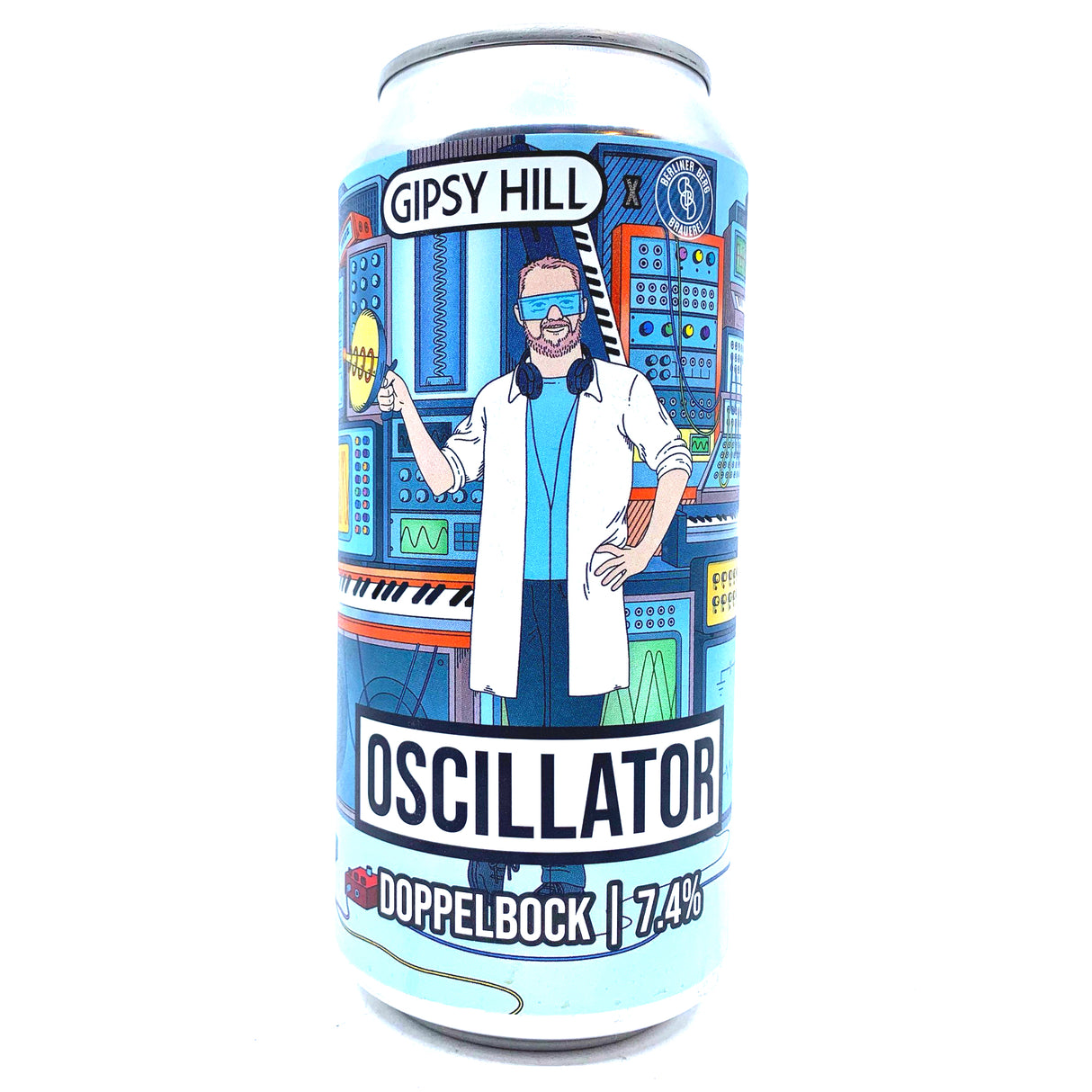 Gipsy Hill x Berliner Berg Oscillator Doppelbock 7.4% (440ml can)-Hop Burns & Black