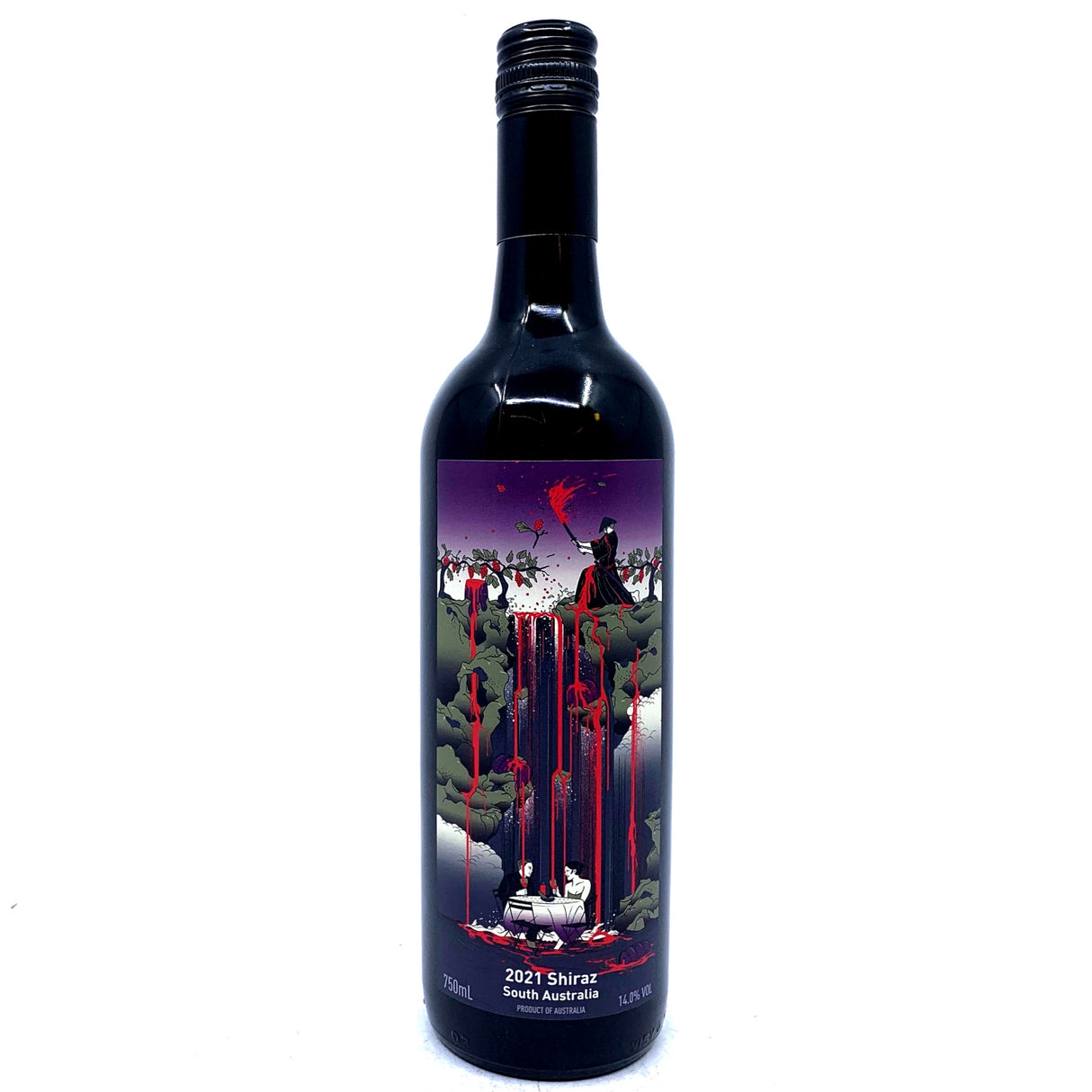 Free Run Juice Samurai Shiraz 2021 14% (750ml)-Hop Burns & Black