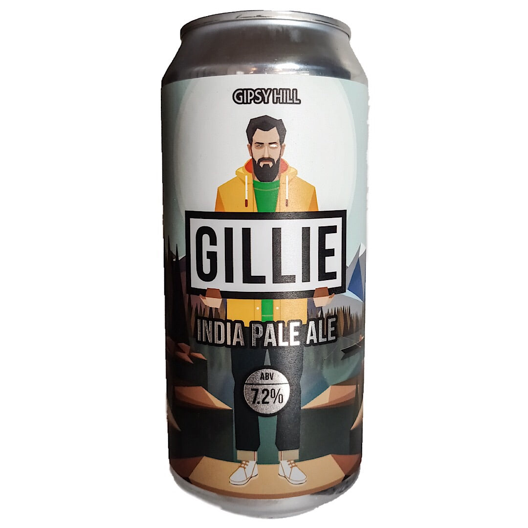 Gipsy Hill Gillie IPA 7.2% (440ml can)-Hop Burns & Black
