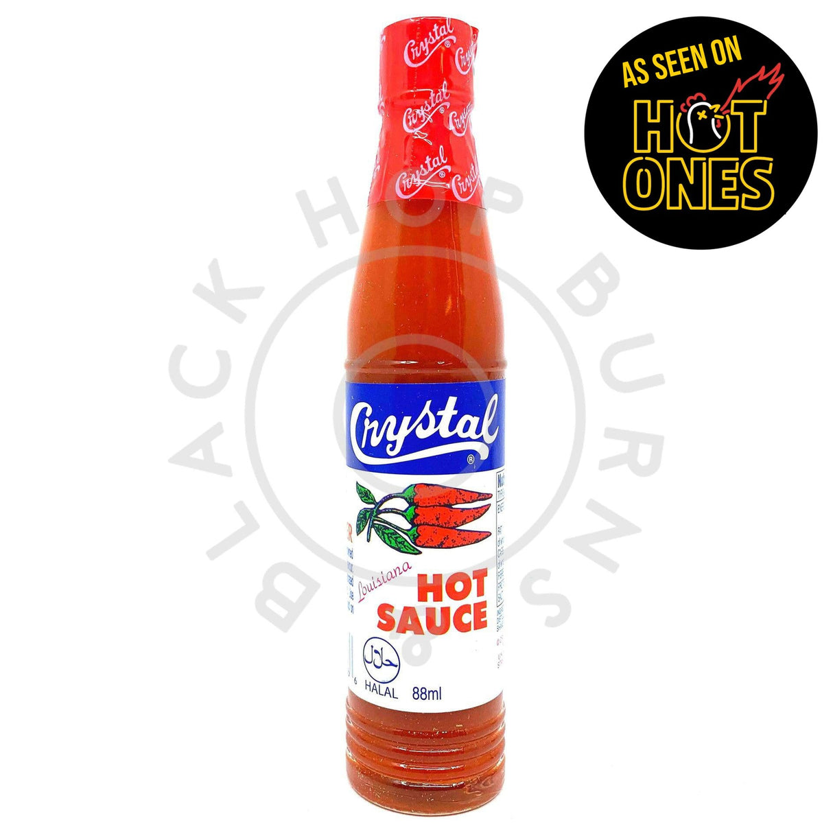 Crystal Louisiana Hot Sauce (88ml)-Hop Burns & Black