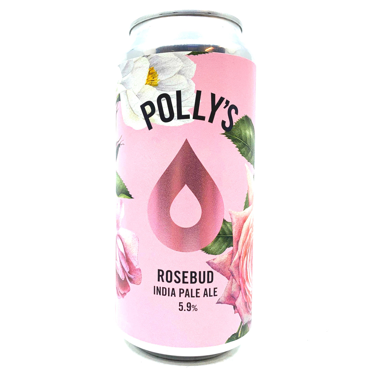 Polly's Brew Co Rosebud New England IPA 5.9% (440ml can)-Hop Burns & Black