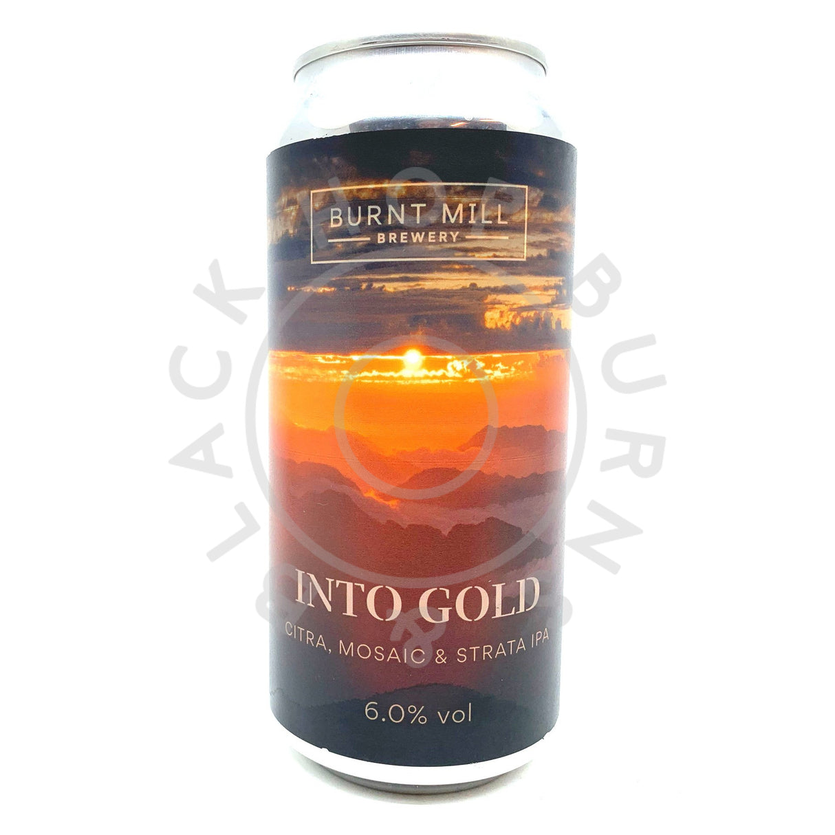 Burnt Mill Into Gold IPA 6% (440ml can)-Hop Burns & Black