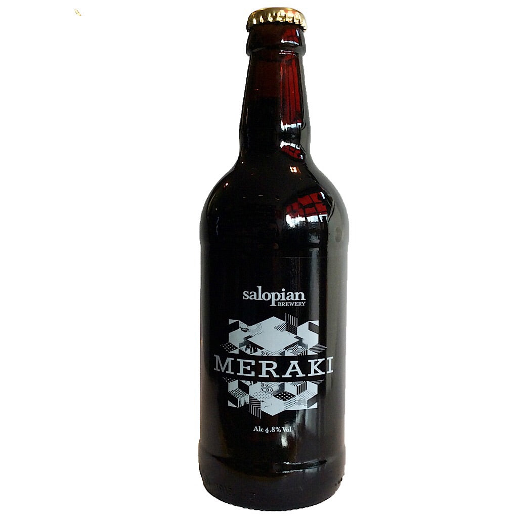 Salopian Meraki Stout 4.8% (500ml)-Hop Burns & Black