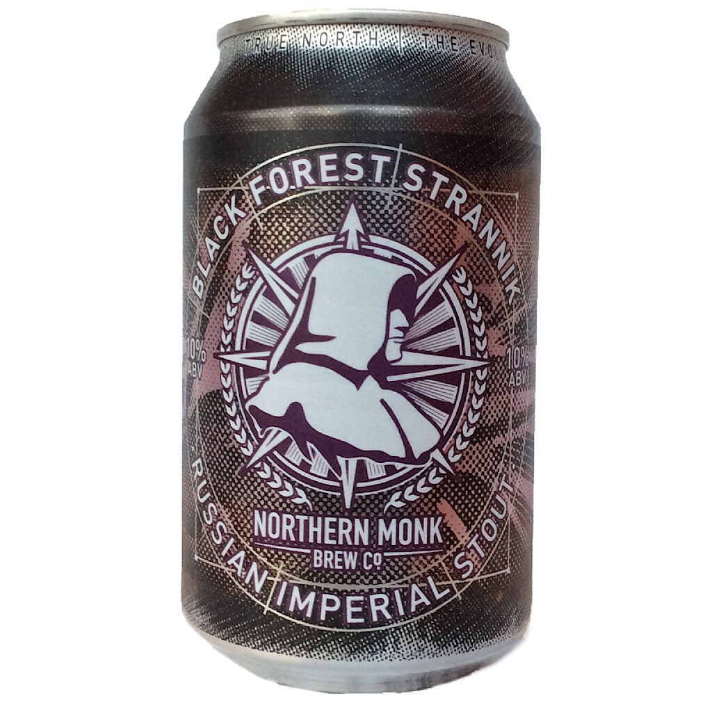 Northern Monk Black Forest Strannik Russian Imperial Stout 10% (330ml can)-Hop Burns & Black
