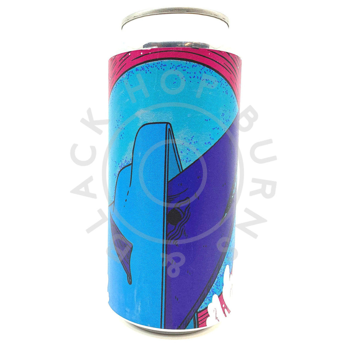 Left Handed Giant Wolf Moon Imperial Stout with Coconut, Black Cherry, Cacao and Vanilla 11% (440ml can)-Hop Burns & Black