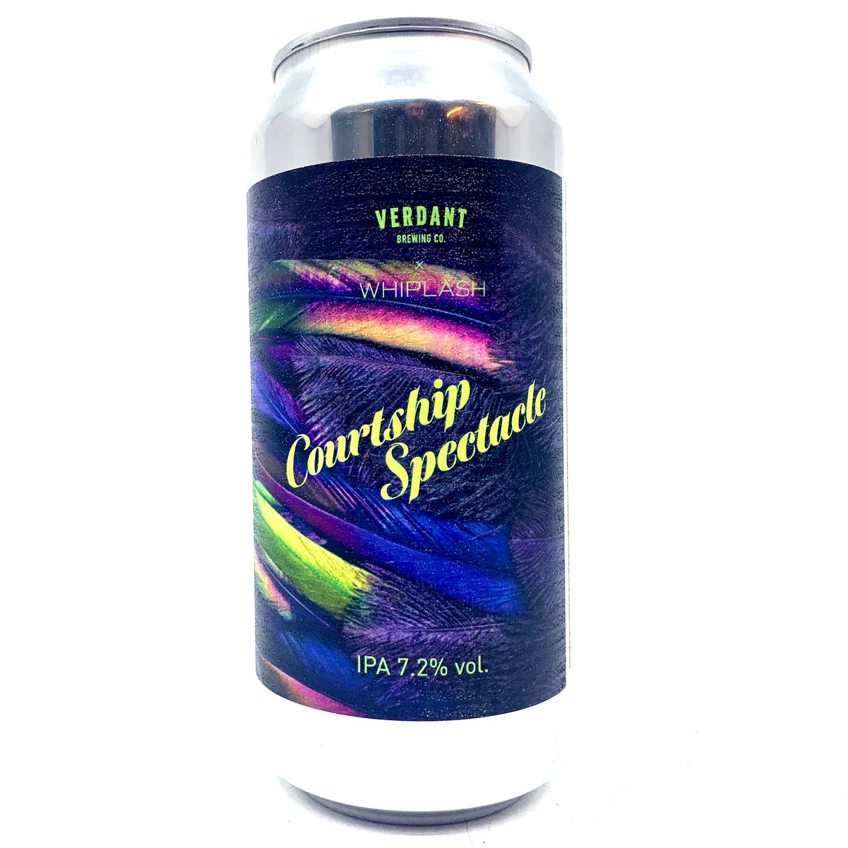 Verdant x Whiplash Courtship Spectacle IPA 7.2% (440ml can)-Hop Burns & Black