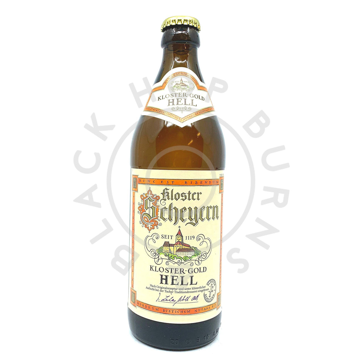 Scheyern Kloster Gold Hell 5.4% (500ml)-Hop Burns & Black