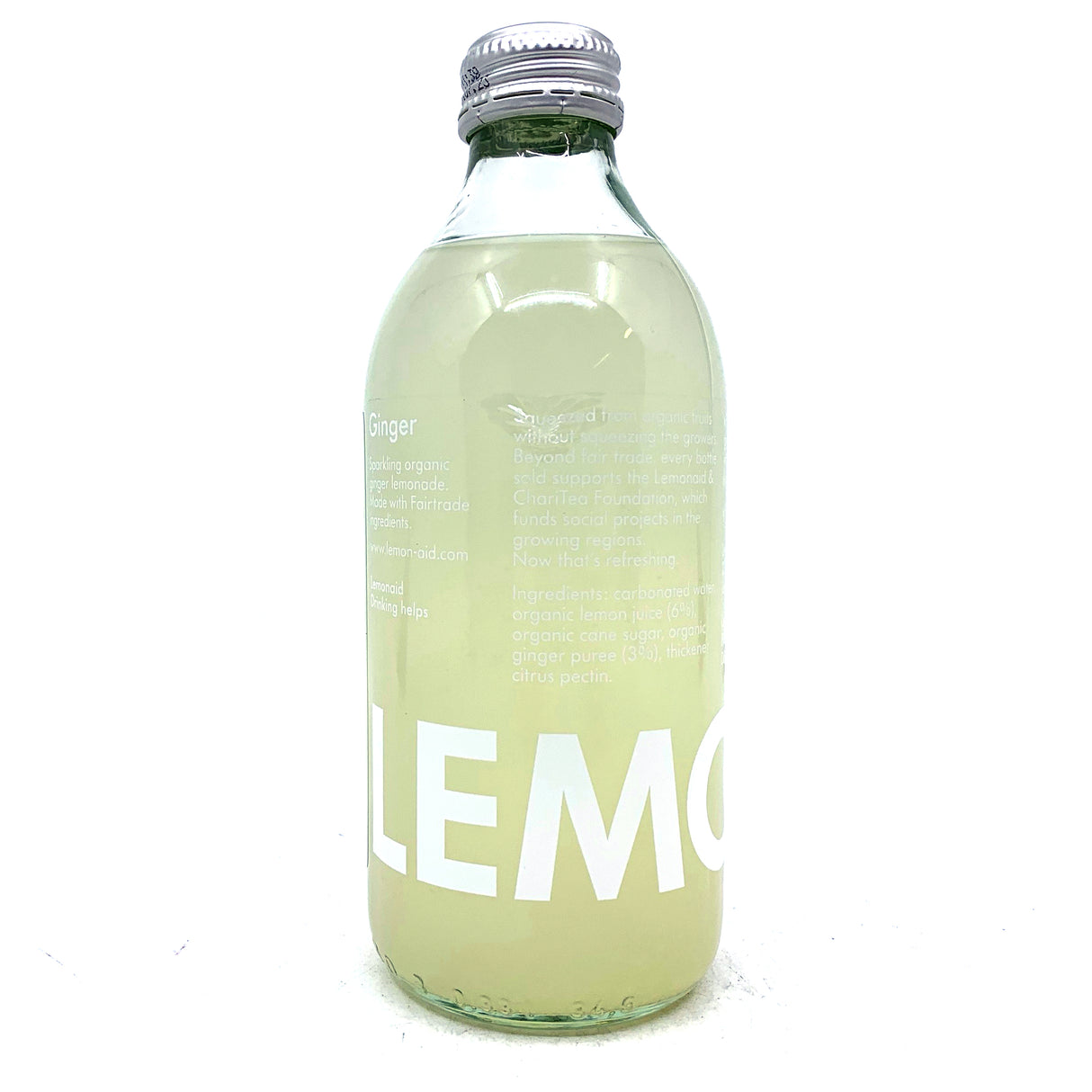 Lemonaid Ginger Organic Soft Drink (330ml)-Hop Burns & Black