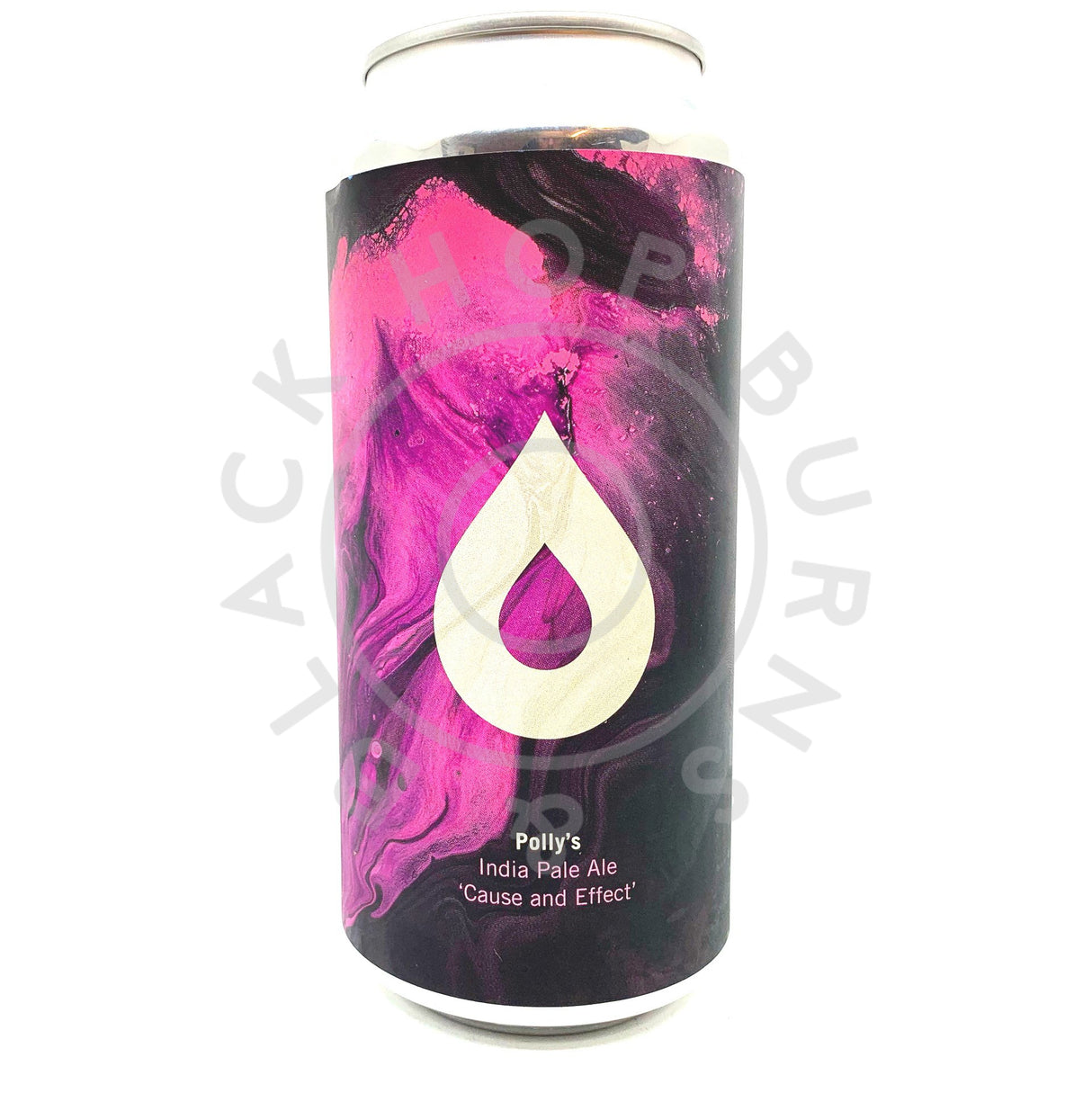 Polly's Brew Co Cause & Effect New England IPA 6.5% (440ml can)-Hop Burns & Black