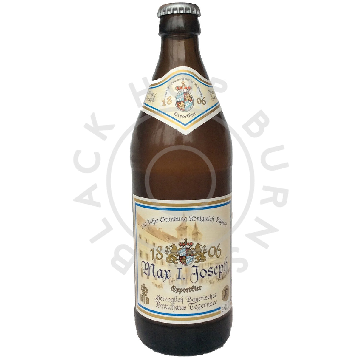 Tegernsee Max I Joseph Exportbier 5.2% (500ml)-Hop Burns & Black