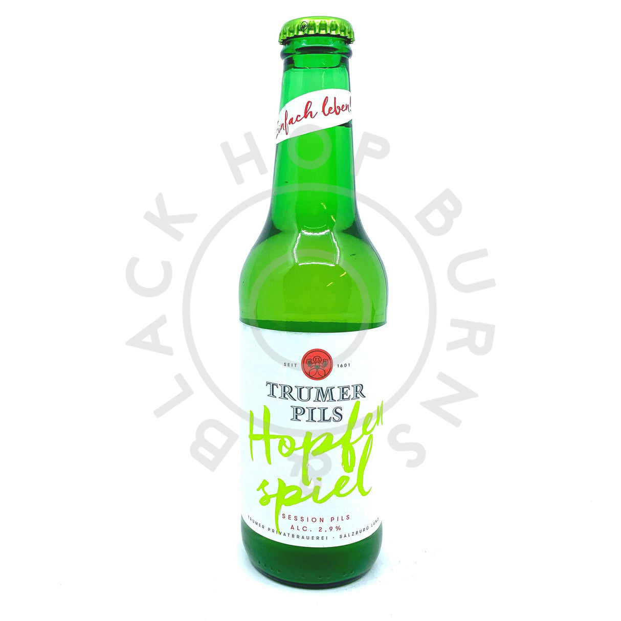 Trumer Hopfenspiel Session Pils 2.7% (330ml)-Hop Burns & Black