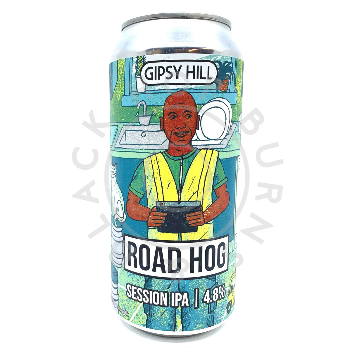 Gipsy Hill Road Hog Session IPA 4.8% (440ml can)-Hop Burns & Black