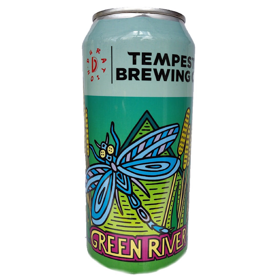 Tempest x Duration Green River Session IPA 4.5% (440ml can)-Hop Burns & Black