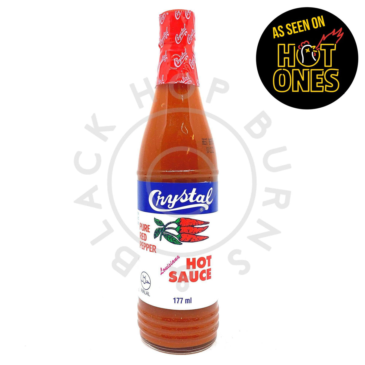 Crystal Louisiana Hot Sauce (177ml)-Hop Burns & Black