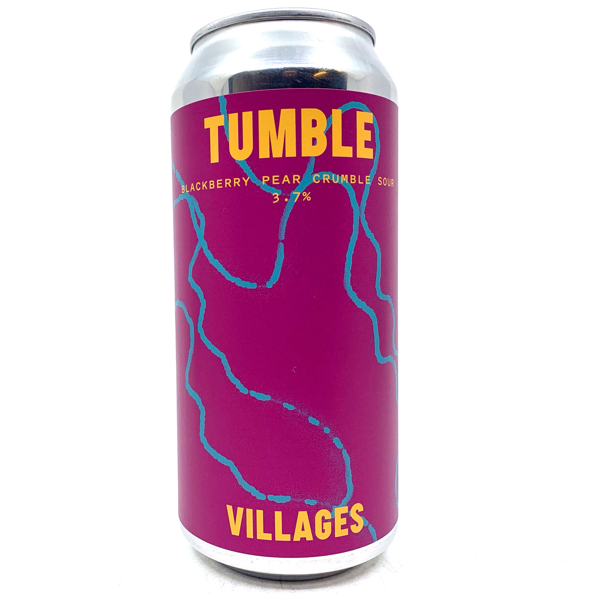 Villages Tumble Blackberry & Pear Crumble Sour 3.7% (440ml can)-Hop Burns & Black