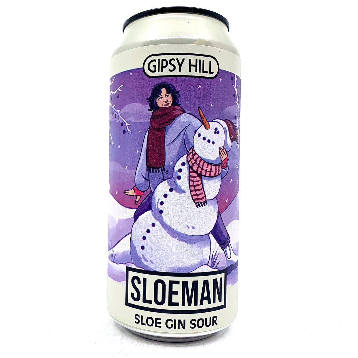 Gipsy Hill Sloeman Sloe Gin Sour 6% (440ml can)-Hop Burns & Black