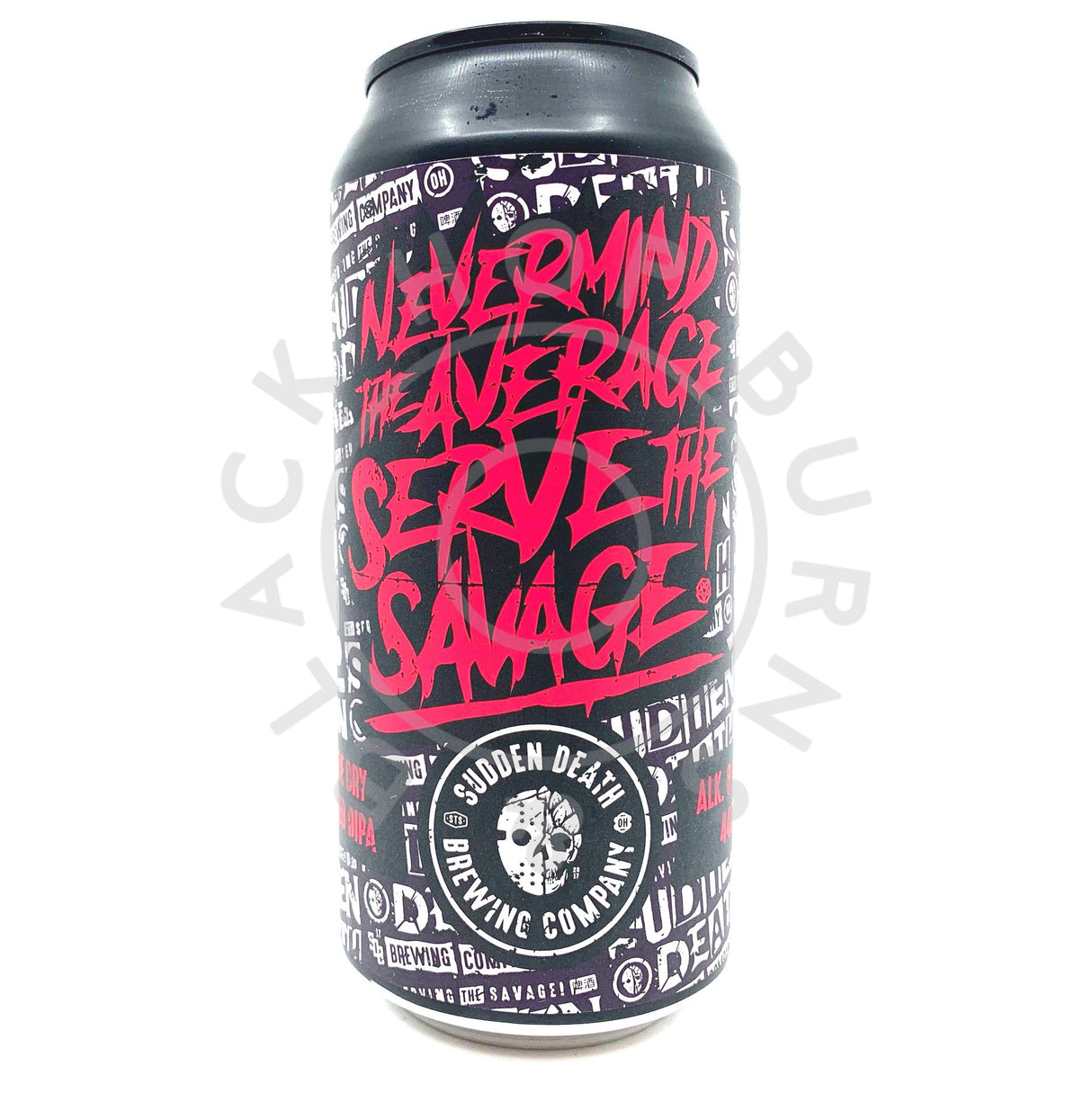 Sudden Death Never Mind The Average Serve The Savage DIPA 8% (440ml can)-Hop Burns & Black