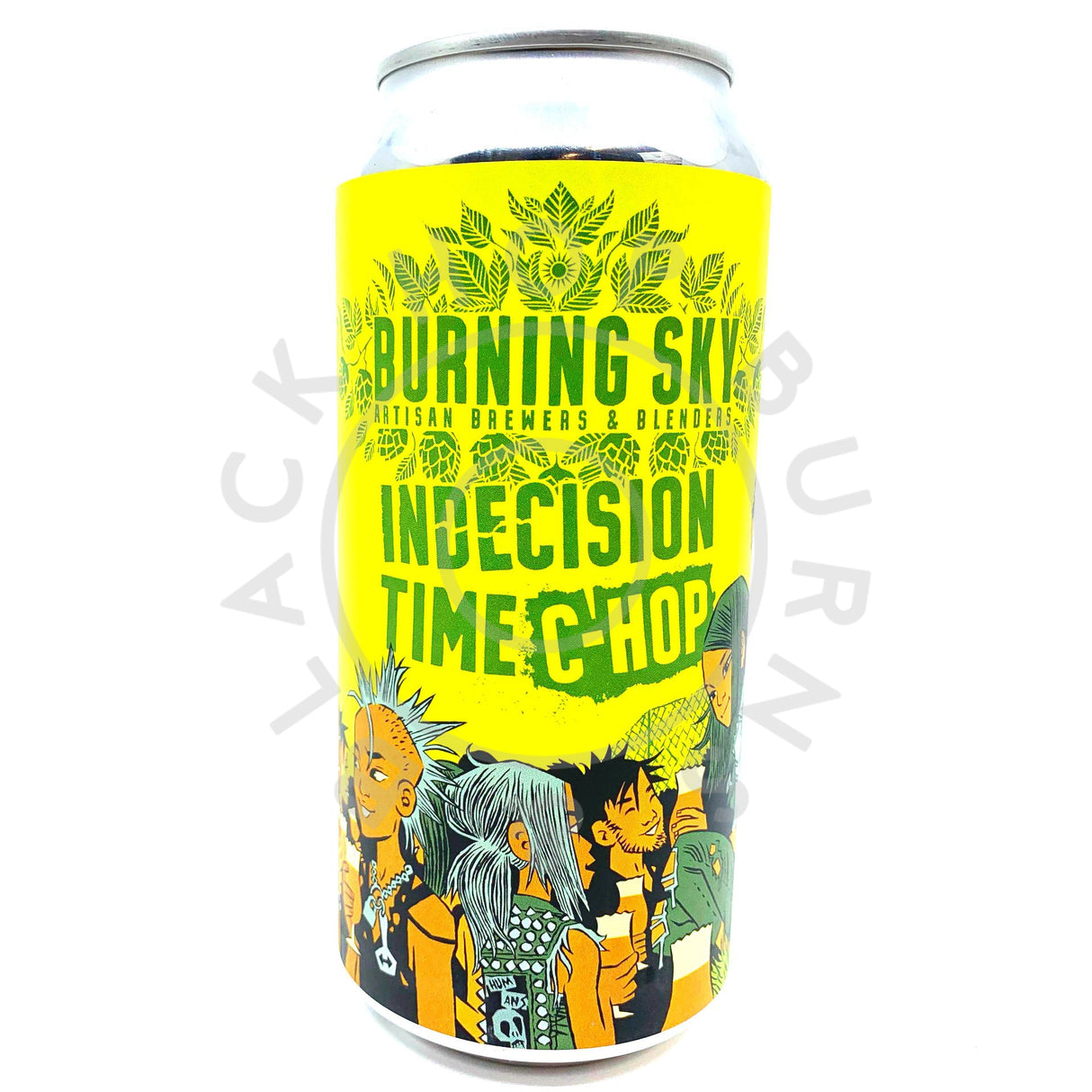 Burning Sky Indecision Time C-Hop 5.6% (440ml can)-Hop Burns & Black
