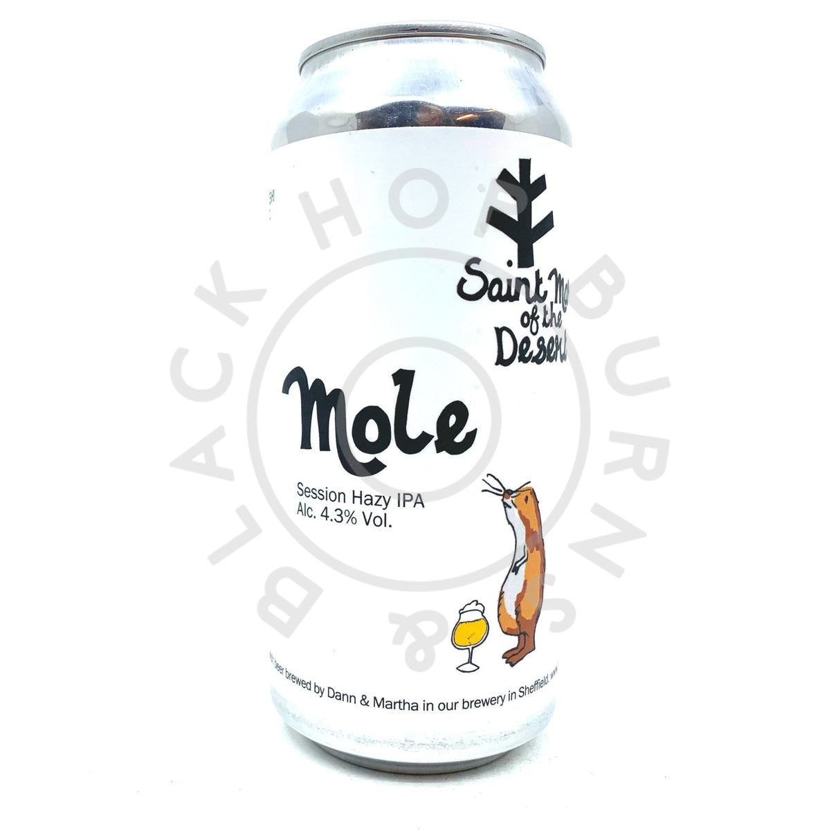 St Mars Of The Desert Mole Hazy Session IPA 4.3% (440ml can)-Hop Burns & Black