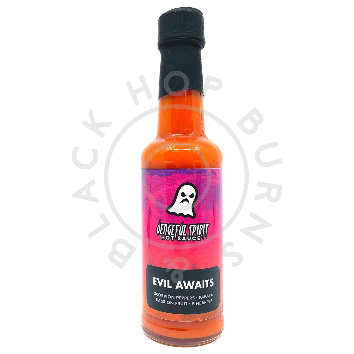 Vengeful Spirit Evil Awaits Very Hot Scorpion Hot Sauce (148ml)-Hop Burns & Black