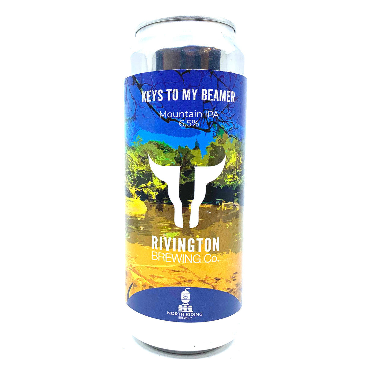 Rivington Keys To My Beamer Mountain IPA 6.5% (500ml can)-Hop Burns & Black