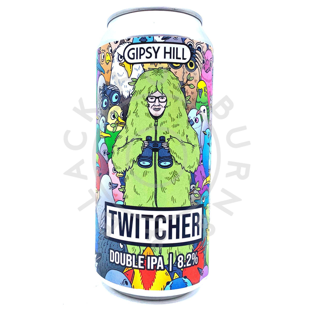 Gipsy Hill Twitcher Double IPA 8.2% (440ml can)-Hop Burns & Black