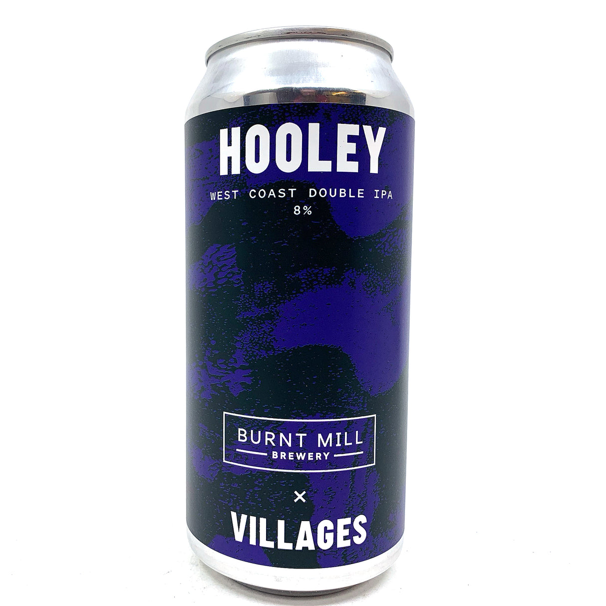 Villages x Burnt Mill Hooley West Coast Double IPA 8% (440ml can)-Hop Burns & Black