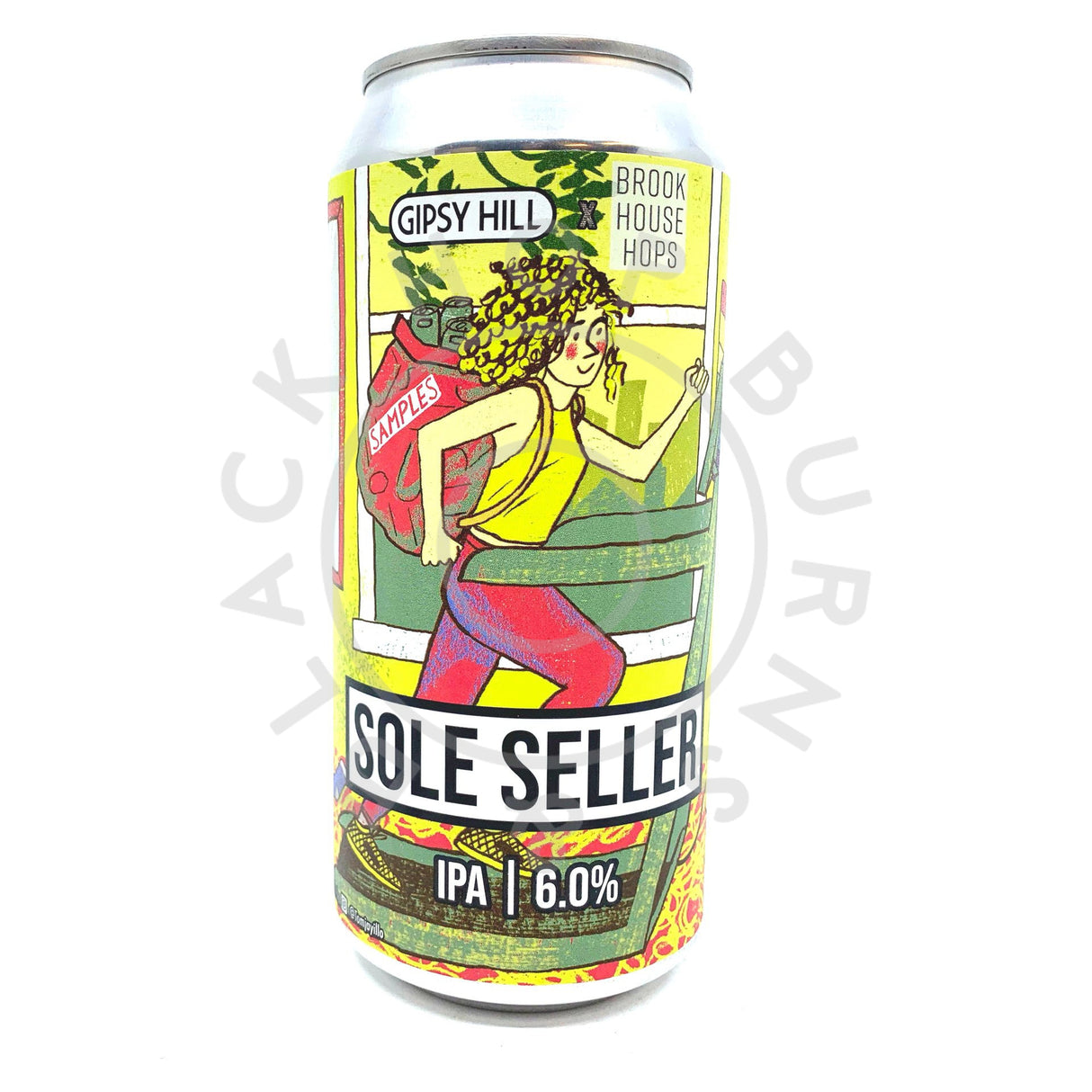 Gipsy Hill Sole Seller English IPA 6% (440ml can)-Hop Burns & Black