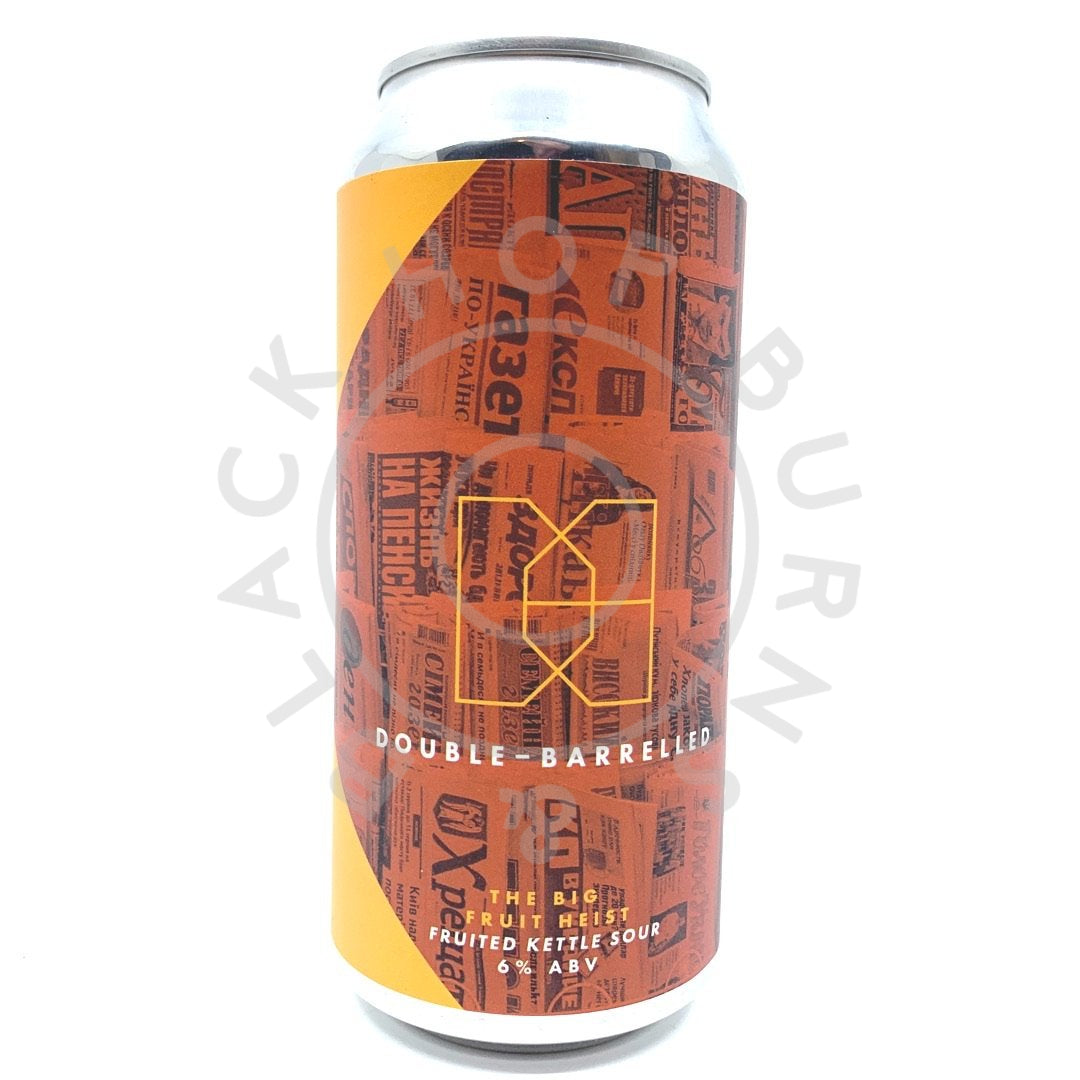 Double Barrelled The Big Fruit Heist Mango & Passionfruit Sour 6% (440ml can)-Hop Burns & Black