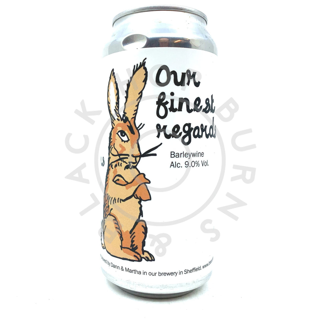 St Mars Of The Desert Our Finest Regards English Barley Wine 9% (440ml can)-Hop Burns & Black