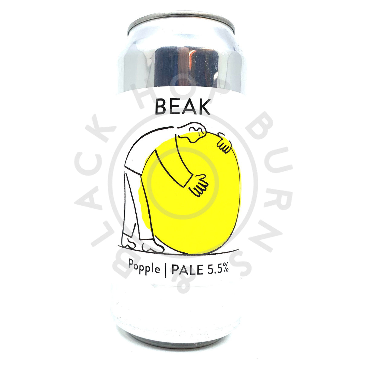 Beak Brewery Popple Pale Ale 5.5% (440ml can)-Hop Burns & Black