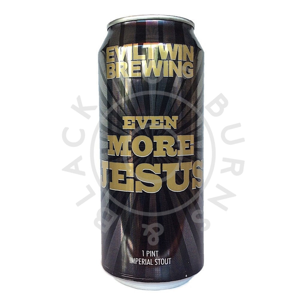Evil Twin Even More Jesus Imperial Stout 12% (473ml can)-Hop Burns & Black