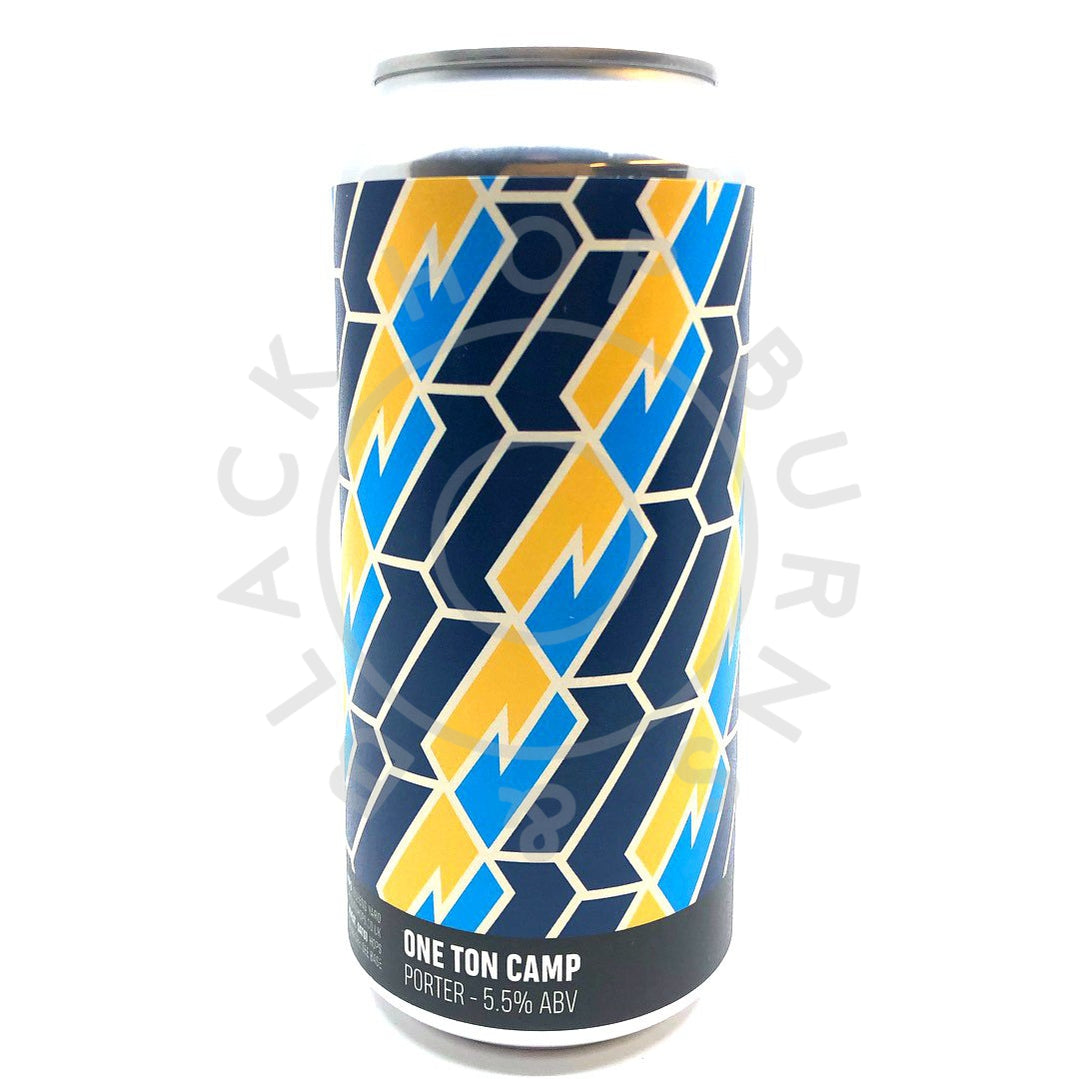 Howling Hops One Ton Camp Porter 5.5% (440ml can)-Hop Burns & Black