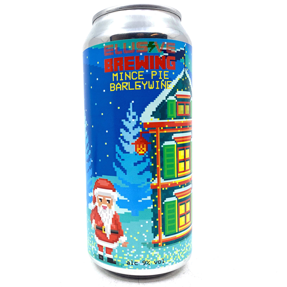 Elusive Brewing Mince Pie Barley Wine 8.5% (440ml can)-Hop Burns & Black
