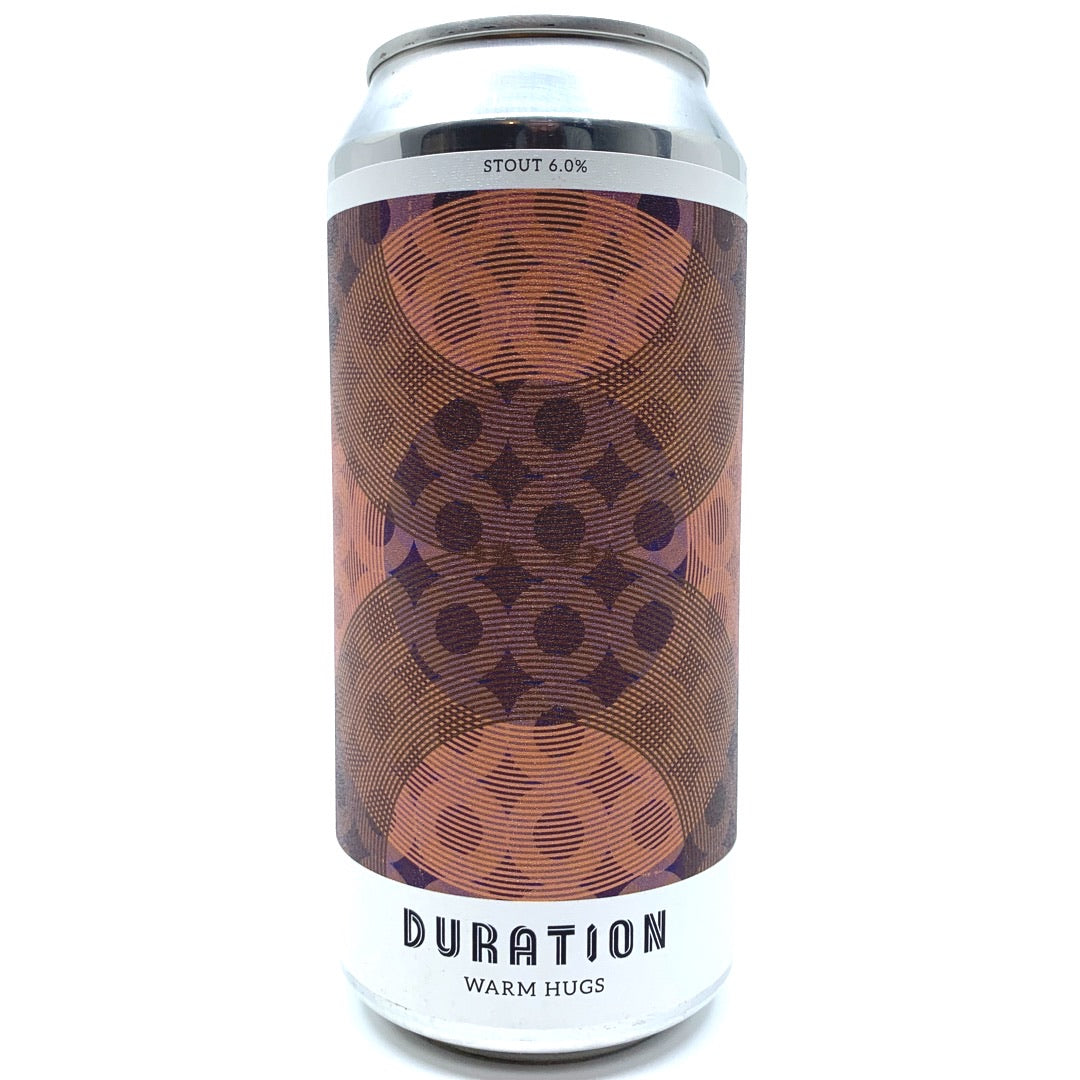 Duration Warm Hugs Stout 6% (440ml can)-Hop Burns & Black