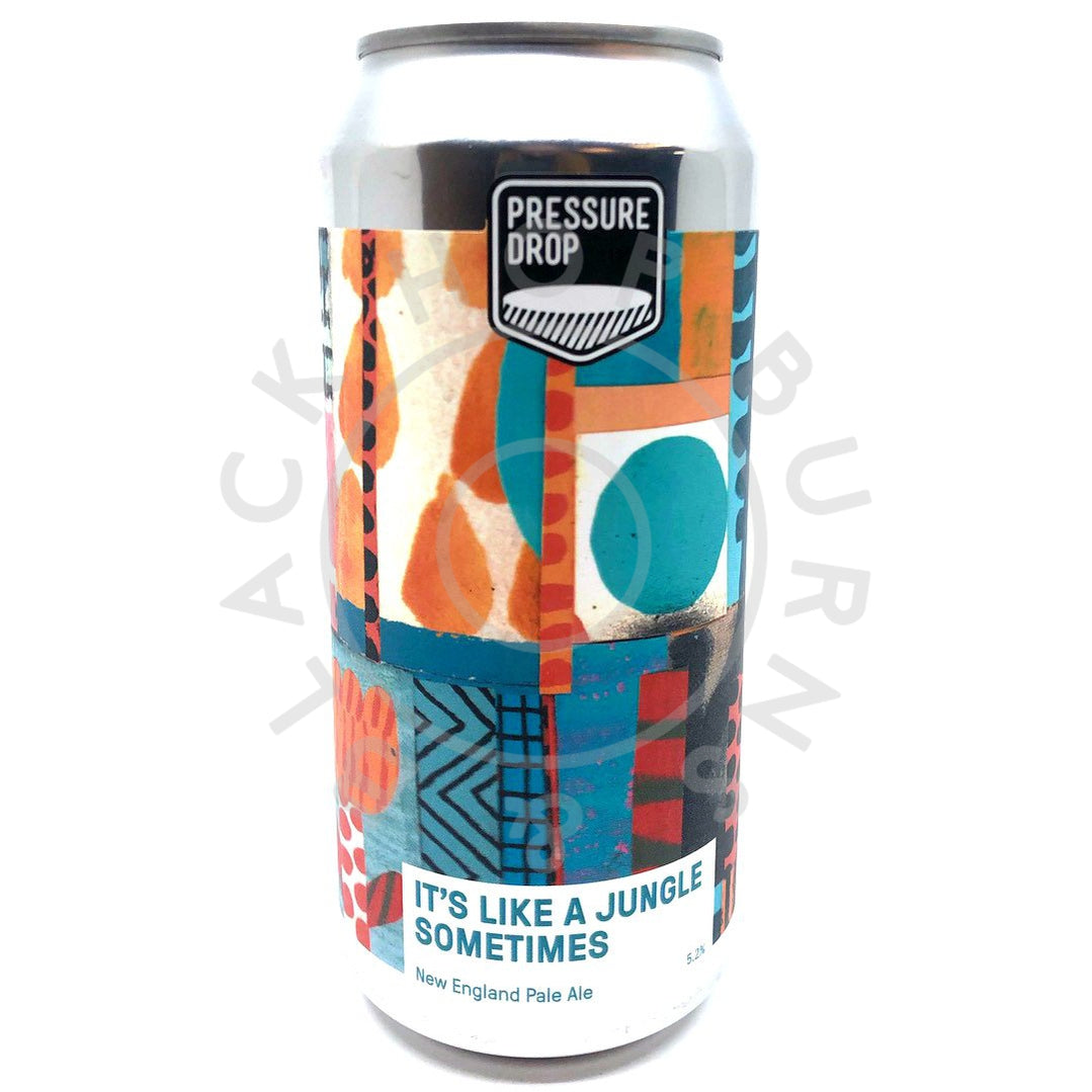 Pressure Drop It's Like A Jungle Sometimes New England Pale Ale 5.2% (440ml can)-Hop Burns & Black