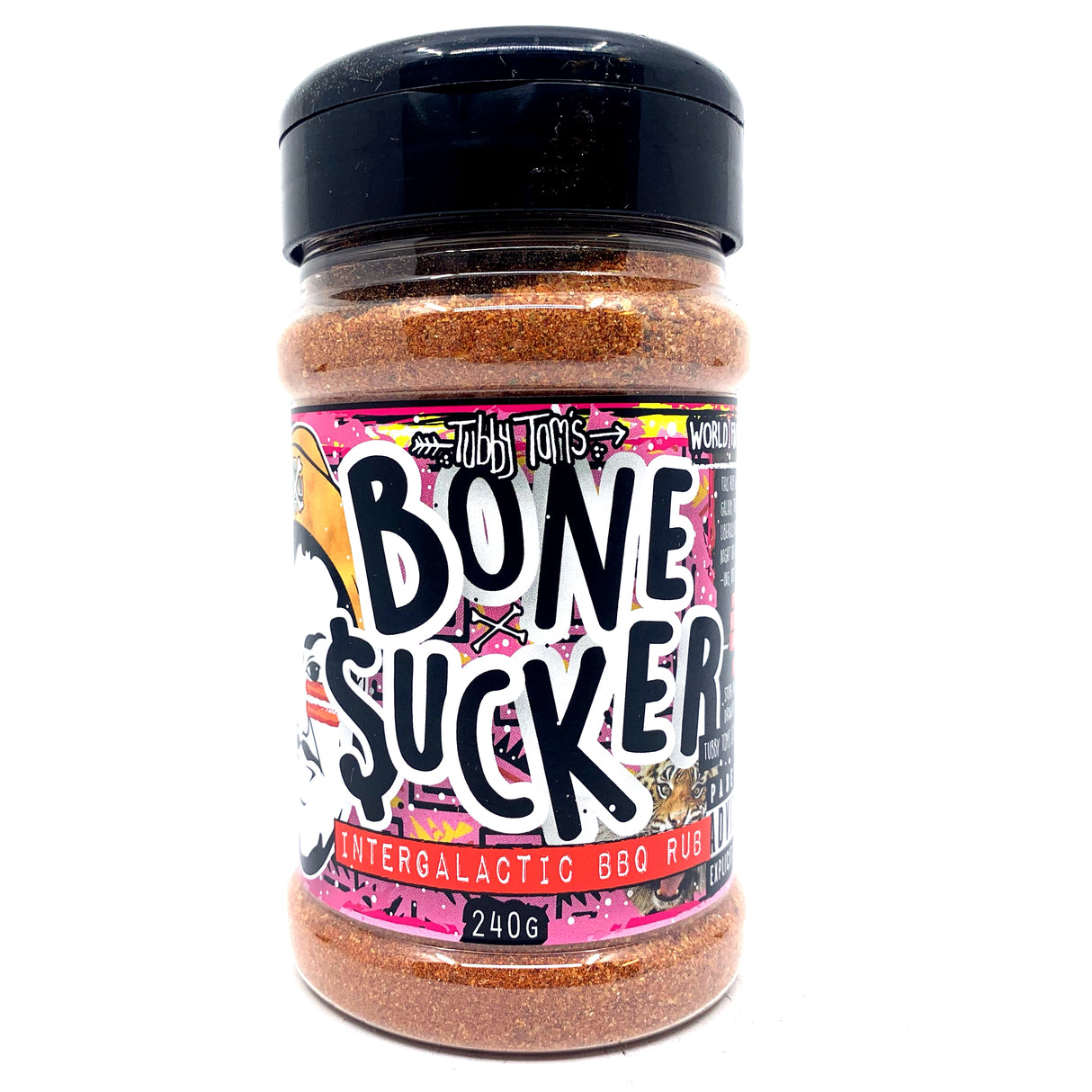 Tubby Tom's Bone Sucker World Famous Rib Rub (200g)-Hop Burns & Black